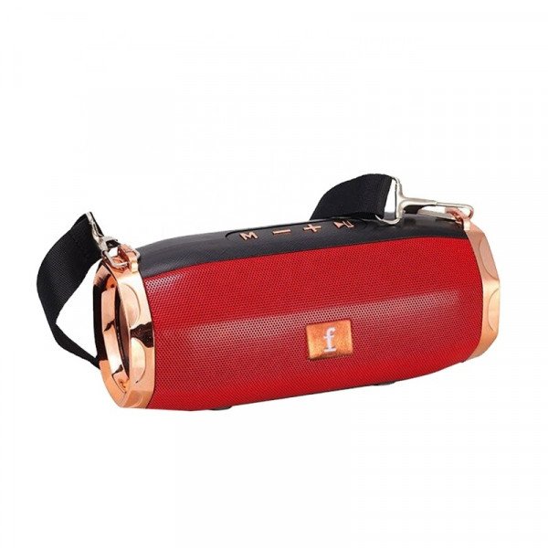 Wholesale Bronze Ring Drum Style Outdoor Carrying Strap Wireless FM Radio Bluetooth Speaker ET805 for Universal Cell Phone And Bluetooth Device (Red)
