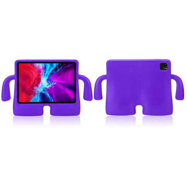 Wholesale Silicone Standing Monster With Handle Shockproof Durable Protective Cover Case For Kids for iPad Air 5 [2022], iPad Air 4 [2020], iPad Pro 11 (2022 / 2021 / 2020) (Purple)