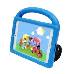 Wholesale Silicone Car Wheel Stand With Handle Shockproof Durable Protective Cover Case For Kids for iPad Mini 6 [2021] (Blue)