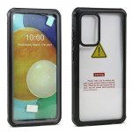 Wholesale Heavy Duty Full Body Rugged Phone Cover Case with Build in Tempered Glass Screen Protector for Samsung Galaxy A52 5G (Black)