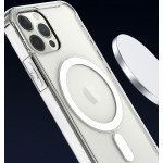 Wholesale Pro MagSafe Magnetic Transparent Clear Edge Bumper Armor Case for Apple iPhone 13 Pro [6.1] (Clear)