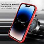 Wholesale Premium Shockproof Heavy Duty Armor Magnetic MagSafe Case With Rugged Stand for iPhone 14 Pro [6.1] (Red)