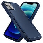 Wholesale Heavy Duty Strong Armor Hybrid Trailblazer Case Cover for iPhone 14 Plus [6.7] (Navy Blue)