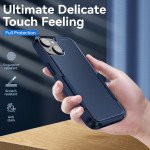 Wholesale Heavy Duty Strong Armor Hybrid Trailblazer Case Cover for iPhone 14 [6.1] (Navy Blue)