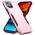 Wholesale Heavy Duty Strong Armor Hybrid Trailblazer Case Cover for  iPhone 14 Pro Max [6.7] (Pink)