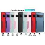 Wholesale Heavy Duty Strong Armor Hybrid Trailblazer Case Cover for Google Pixel 6 Pro (Red)