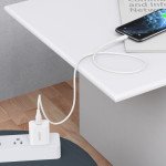Wholesale MFI iOS iPhone Lighting 2in1 Choetech House Charger 18W PD QC Adapter with MFI USB-C to Lighting Cable for iPhone Device (White)