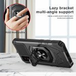 Wholesale Double Layer Tech Armor Rotating Cube Ring Holder Kickstand Magnetic Car Mount Plate Armor Case for TCL 30 T (Red)