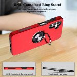 Wholesale Dual Layer Armor Hybrid Stand Ring Case for Samsung Galaxy S22 Ultra 5G (Red)