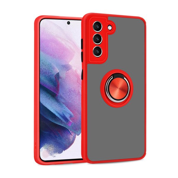Wholesale Tuff Slim Armor Hybrid Ring Stand Case for Samsung Galaxy A72 5G (Red)
