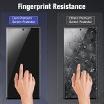 Wholesale Privacy Anti-Spy Full Cover Tempered Glass Screen Protector for Samsung Galaxy S22 Ultra (Black)