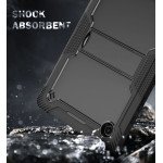Wholesale Heavy Duty Full Body Shockproof Protection Kickstand Hybrid Tablet Case Cover for Samsung Galaxy Tab A8 10.5 (2021) (Black)