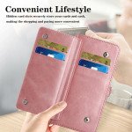 Wholesale Premium PU Leather Folio Wallet Front Cover Case with Card Holder Slots and Wrist Strap for Samsung Galaxy A33 5G (Rose Gold)
