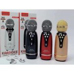Wholesale Karaoke Machine Microphone Wireless Portable Handheld Bluetooth Speaker KTV WS899 for Universal Cell Phone And Bluetooth Device (Black)